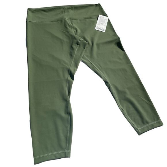 Lululemon Wunder Train Leggings High Rise Tight 25" Green Twill Size 20 - Picture 6 of 11